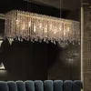 Lustres lumière luxe salon lustre atmosphérique Simple hall d'exposition lampe en cristal créatif salle à manger chambre