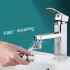 New 1080° Rotatable Extension Faucet Sprayer Head Water Tap Nozzle Universal Bathroom Tap Extend Adapter Aerator 2 Spray Modes