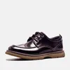 Sapatos de vestido elegantes homens genuíno couro formal qualidade moda preto apontou toe derby casamento social para masculino