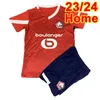 espnsport 23 24 Lille voetbalshirts voor kinderen FONTE BAMBA J.DAVID CABELLA A. OUNAS ANGEL Home Away 3e voetbalshirts Uniformen met korte mouwen