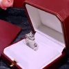 Luxe chaud guépard léopard classique bague de mariage en diamant Designer femmes anneaux mariage amoureux cadeau bijoux de fiançailles