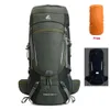 Outdoor-Taschen 60L Camping Rucksack Reise Sporttasche mit Regenschutz Klettern Bergsteigen Trekking Rucksack Wandern Schulter Männer 231114