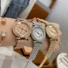Relógios femininos pulseira de diamante relógio de luxo marca ouro rosa moda relógios de pulso para mulheres high-end senhoras relógio de mão 231115