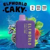 Original Elfworld Caky 7000 puffs ELF world 14ml Mesh coil Dispositivo Vape descartável com bateria recarregável de 650mAh