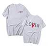 남성 T 셔츠 코튼 셔츠 애호가 T 셔츠 남성 여성 패션 Oversized Tshirt Kids 힙합 티셔츠 Black Tops Loser Tee Summer Camiseta Hombre