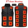 Kamizelki męskie Zimowa kurtka termiczna z ogrzewaniem na zewnątrz USB Electric Heating Vestering Gillet Kobiety polowanie na podgrzewane kamizelki Ciało ciepłem S-6xl 231115