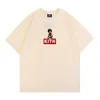 مصمم أزياء الملابس Tshirt الفاخرة رجال المحملات غير الرسمية العلامة التجارية العصرية Kith x Biggie Rap Black Explosive Head Children Printed T-Shirt Shirt Men How