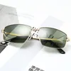 Sonnenbrille Herren, trendiges Metall, quadratisch, großer Rahmen, TAC, polarisierende Brille, lässig, Angeln