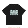 Designerski moda odzież męskie Tshirt Corteizs Demon isl złom plakat krótki rękaw 23ss Nowy High Street Br luźne zaokrąglenia