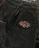 Jeans pour hommes Y2K Lâche Floral Hip Hop Motif Imprimer Hommes Femmes 2023 Mode Rétro Surdimensionné Pantalon Large Neo Gothic Street 231114