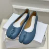 Tabi Ballerina Schoen Dikke Hak Dames Sandaal Slippers Half Vrijetijdsschoenen Designer Ballef Platte Lederen Enkelhak Instapper Laars Lamsvacht Kalf Luxe Dansschoenen 35-40