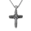 Pendant Necklaces European And American Titanium Steel Casting Cross Men's Punk Style Personality Jewelry