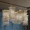Kroonluchters Desinger Luster K9 Crystal E14 LED Kroonluchter moderne eetkamer luxe verlichting hanglampen hangende lamp