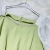 レディースドレスデザイナーラグジュアリードレスサマーフランス2023ヘップバーンパッチワークレース短袖のドレスドレス