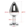 Anal Toys Stainless Steel Plug With Crystal Jewelry Smooth Touch Heart Butt Bead Anus Dilator Sex for Men Women 231114