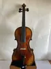 4/4 Size Violin Solid Flamed Maple Back Spruce Top Hand Carved Nice Sound K3161