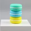 Macaron 5g Vasetti vuoti cosmetici portatili in plastica Bottiglie rosa/giallo/verde con coperchio Ombretto Crema per trucco Balsamo per le labbra Contenitore Potshigh q Ikln