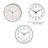 Väggklockor Mute Clock Portable Non-Ticking Hanging Battery-opered Silent Round Watch Hushållens heminredning