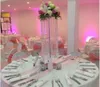 Other Event Party Supplies 6pcs 110cm Crystal Wedding Road Lead Acrylic Centerpiece For Decoration Aisle Pillars Walkway Stand yujin 230414