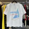 Designer Fashion Vêtements Tshirt Luxe Hommes Casual Tees 2023 Nouveau Rhude Yacht Club Imprimé Poids élevé Double Fil Pur Coton T-shirt À Manches Courtes Hommes Femmes Jeunes