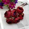 Dekorativa blommor 60 st 3cm silke rose handgjorda konstgjorda blommor bukett bröllop dekoration diy krans scrapbooking hantverk falskt