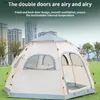 Tents and Shelters 6person Tent Camping Folding Outdoor Fully Automatic Speed Open Rain Proof Sunscreen Wilderness Camping Portab Equipment Q231117