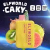Original Elfworld Caky 7000 puffs ELF world 14ml Mesh coil Dispositivo Vape descartável com bateria recarregável de 650mAh