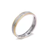 Pierścień Solitaire 4 mm para zaręczynowy pierścionek męski Pierścionek ze stali nierdzewnej z cyrkonką koreańską biżuterię ślubną WC033 231115