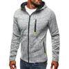 Mens Hoodies Sweatshirts autumn and winter fashion hoodie solid color zippered cardigan jacket daily fitness sportswear sweater street top 231114