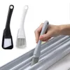 Nieuwe Venster Groef Reinigingsborstel Windows Slot Cleaner voor Deur Vloeropening Toetsenbord Borstel + Stoffer 2 In 1 Huishoudelijke schoonmaakmiddelen Kit