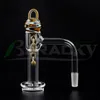 Beracky Full Weld Beveled Edge Terp Slurper With Clear Grid Bottom US Color Glass Terp Chains For Glass Water Bongs Dab Rigs Pipes