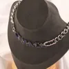 Luksusowy projekt naszyjnik 18-karatowe pozłacane naszyjniki ze stali nierdzewnej Choker łańcuszek wisiorek oświadczenie moda damska biżuteria ślubna moda