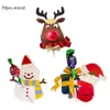 10PC Greeting Cards Christmas lollipop cards cartoon snowman Christmas deer lollipop cards used for Christmas party decoration and children's gift items 231115