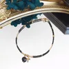 anklets lii ji black spinel 2mmビーズアンクレット243cm手作りボーエファッションジュエリー女性231115