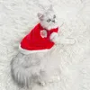 Kattenkostuums Winter Pluche Hondenkleding Borduren Bontvest Puppy Warm kostuum