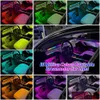 Luzes decorativas sinal acrílico néon led carro interior ambiente app tira guia de luz fibra óptica rgb decoração atmosfera lâmpada gota d dh7w8