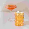 ワイングラスヴィンテージ飲酒クリエイティブガラスカップ透明な水飲料カップホームキッチンディナーウェアフルーツコーヒー用ガラス製品