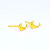 Boucles d'oreilles dauphin en or véritable 14 carats pour femmes, petite amie, cadeau d'anniversaire de mariage, 999 couleurs, bijoux fins, cadeaux