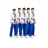 Schutzausrüstung Firmway Taekwondo-Uniformen Rot Blau Erwachsene Kinder TKD-Uniform Trainingsanzüge Jugendliche Poomsae Dobok TaeK Won Do Karate-Kleidung 231115