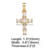 Charms Big Rainbow Colorf Cross Pendentifs pour collier plaqué or cuivre Zircon Relius bijoux composants Pdta638 Drop Delivery Jewelr Dhdzb