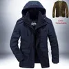 Mens Down Parkas Parkas Outdoor Windbreaker Winter Jacket Män tjock kvalitet Cashmere Liner Löstagbar 2 i 1 MultiCocke Coats 231114