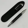 Giftpen Promotion Writing Pen Black eller Sliver Roller Ballpoint Fountain Pens Stationery Office School Supplies med serienummer och 1 gåva