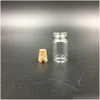 Garrafas de embalagem atacado 0.5ml 1ml 2ml 4ml 5ml frascos de vidro transparente com rolhas em miniatura cortiça frascos de amostra vazios / casamentos mes wi dh6bf
