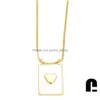 Pendant Necklaces Gold Plated Square Plate Fe Vrigin Mary Cross Necklace Luxury Jewelry For Wholesale Drop Delivery Jewelry Necklaces Dhrb6