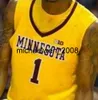 Mich28 Minnesota Golden Gophers College Basketball Jersey 25 Daniel Oturu 31 Brock Stull 35 Matz Stockman 42 Michael Hurt Jeunes cousus sur mesure