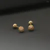 Boucles d'oreilles simples, petits micro pavés, boule ronde en CZ, tendance, barre à vis en acier inoxydable, manchette d'oreille, Cartilage, bijoux