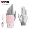 Sports Gloves Pgm 1 Pair Women Winter Golf Gloves Anti-Slip Artificial Rabbit Fur Gloves Ladies Left And Right Hand Warmth Mittens 2 Colors 231115