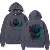 Męskie bluzy z kapturem anime toengen toppa gurren lagann hoodie manga manga manga hip hop streetwear pullover ponadwymiarowy jesienne polar