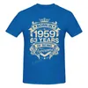 Men's T-skjortor 1959 63 år för 63: e födelsedagspresent skjorta harajuku streetwear t-shirt bomullsgrafik tshirt varumärken tee tops