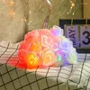 Strings 3Pcs Battery Operated 20LED Rose Flower Fairy Garland Christmas Holiday String Lights For Valentine Wedding Decoration